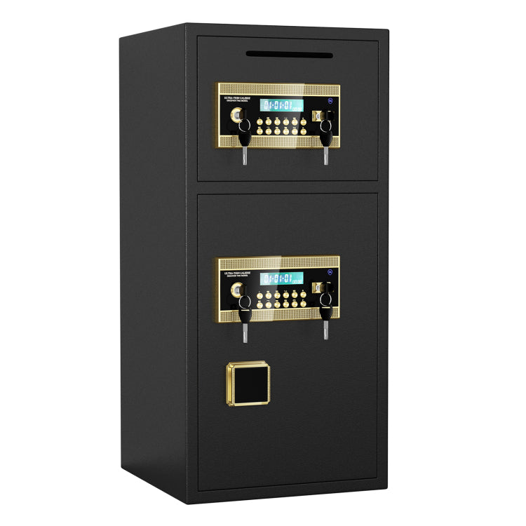 Large Double Door Coin Operated Safe,Digital Security Safe With Fireproof And Waterproof Bag,6.5 Cubic Feet Safe Box With Hidden Code Function For Home,Office And Hotel