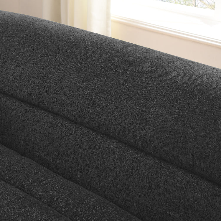 135" U Shaped Modular Sectional Sofa With Chaise And Movable Ottoman For Living Room, Chenille Upholstered Boneless Couches With Wave Shaped Armrest, No Pillows Included
