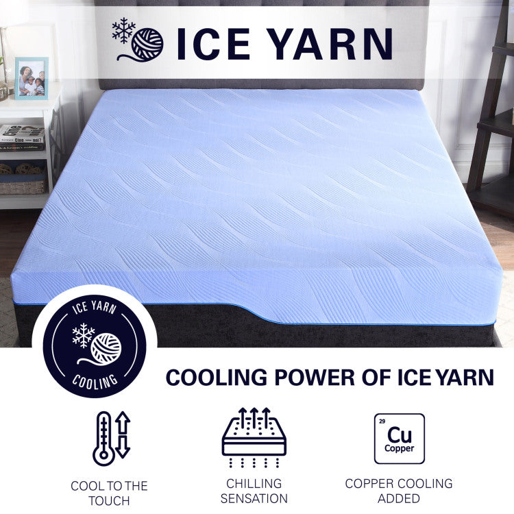 Refresh 12 Inch Flex Top Hybrid Cooling Gelcare Memory Foam And Coil Adult Mattress, Queen Size