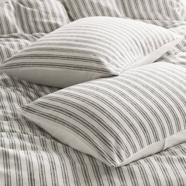 3 Pcs Queen Duvet Set Grey