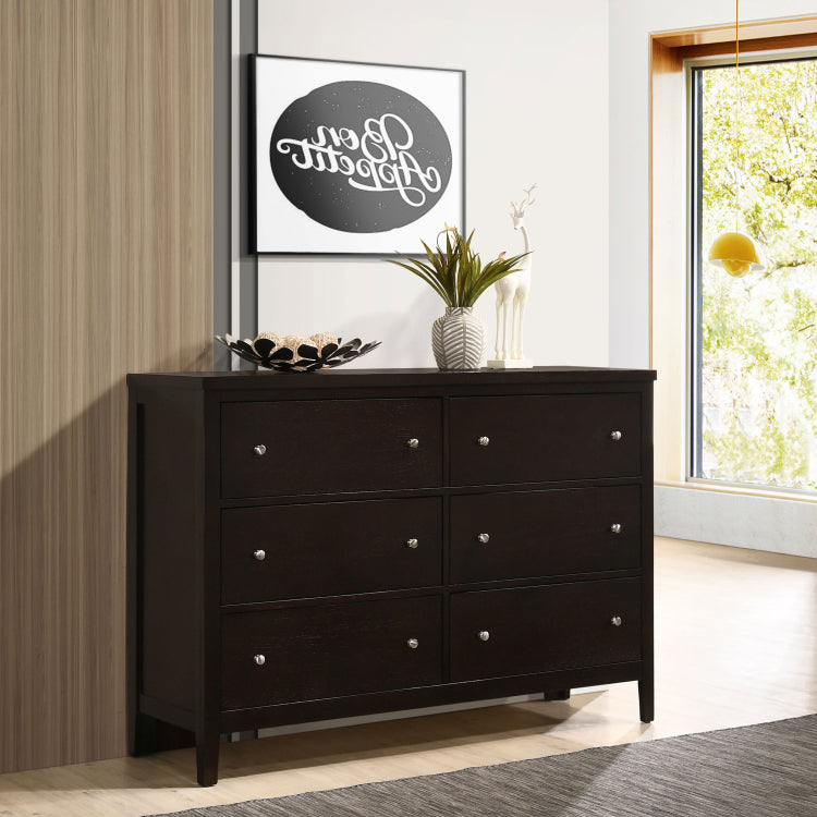 Wedgewood Cappuccino 6 Drawers Dresser