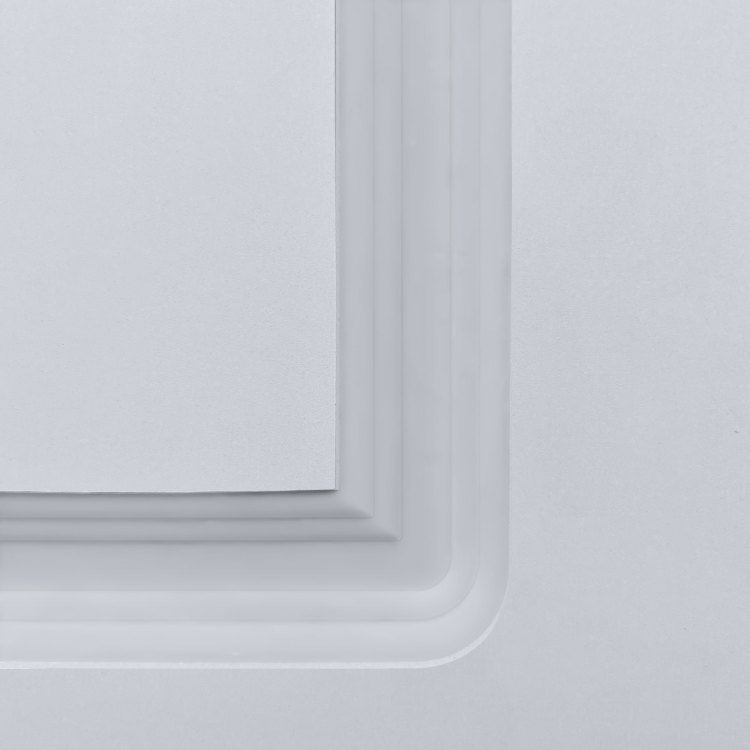 Cnc Crafted Modern Door 3 4" Thick 36 In. X 84 In. Mdf White Barn Sliding Door With Hardware Kit