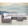 6 Person Wicker Seating Set With Cushions Fully Assembled