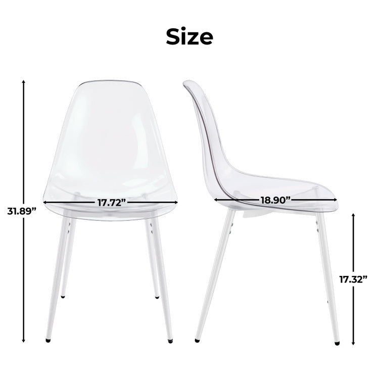 Pet Chair 4Pcs White