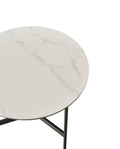 End Side Tables Small Round Accent Table, Metal Gray Narrow Night Stands With Sharp, Ideal For Any Room Side Tables Living Room, Bedroom, Tall Plant Stand Balcony, Indoor