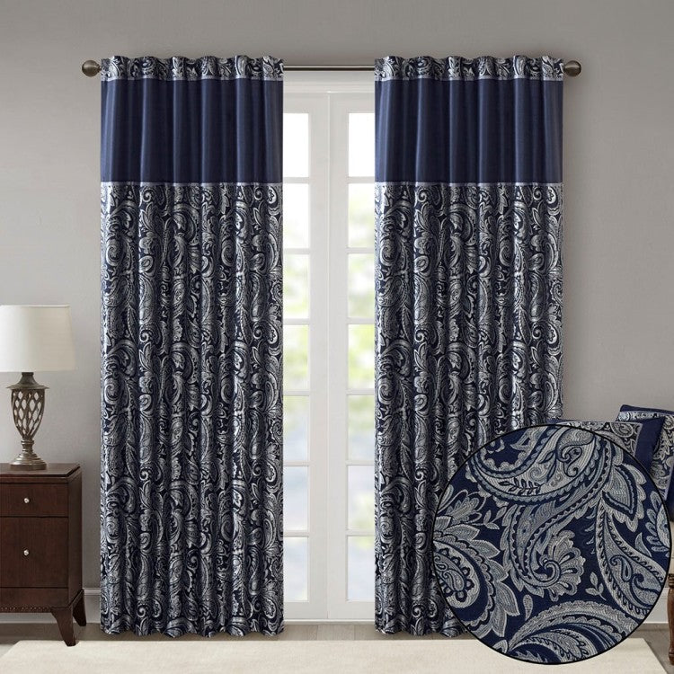 Jacquard Curtain Panel Pair 2 Pcs Window Panels