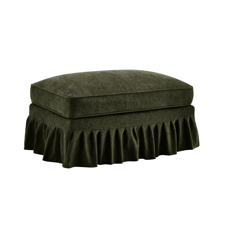 Ottoman Chenille Green