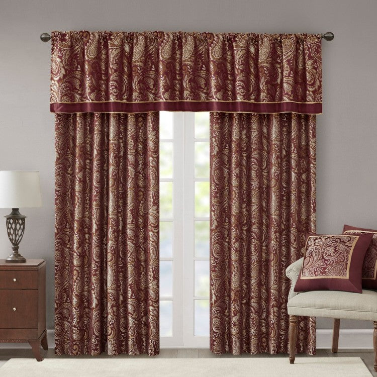 Jacquard Curtain Panel Pair 2 Pcs Window Panels