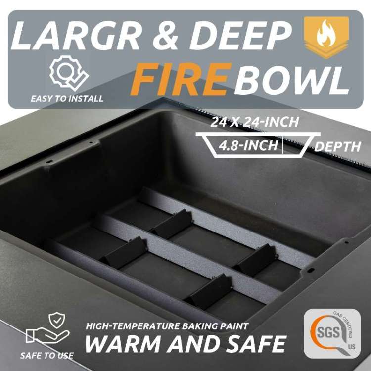 36 Inch Iron Fire Pit Table Wood Burning Stove