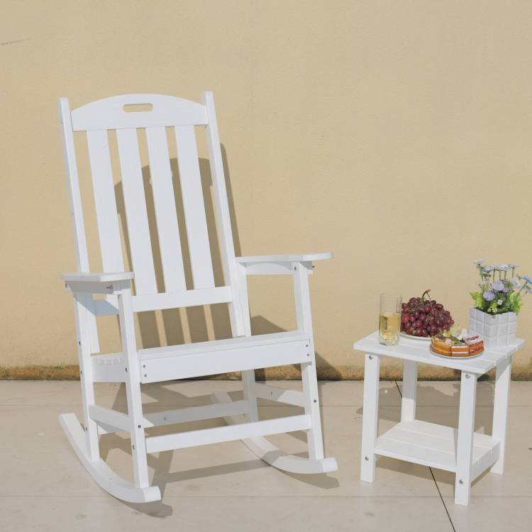 All Season Rocking Chair For Patio Leisure & Outdoor Lounge Area Relaxation Moments,Hips Material