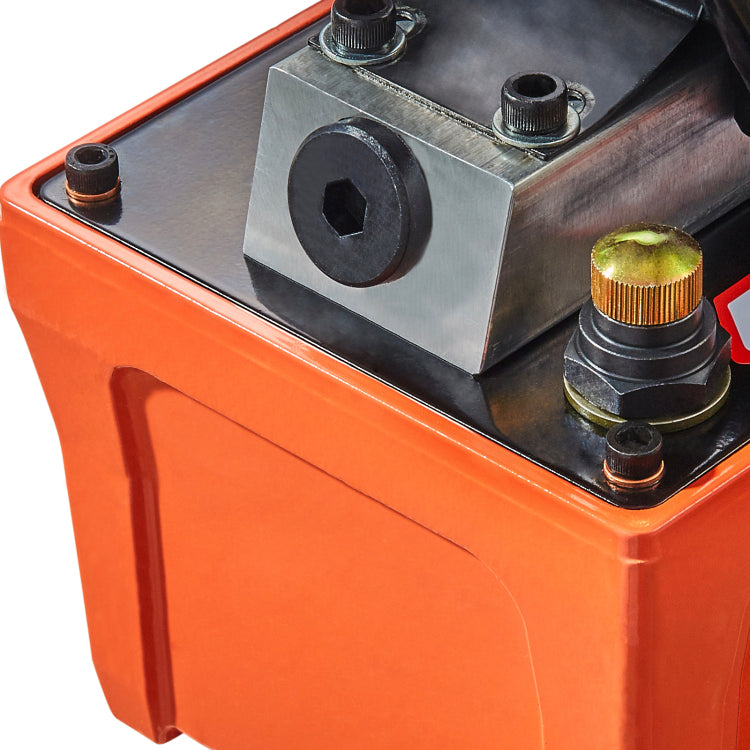 Air Hydraulic Pump, 10,000 Psi 1 2 Gal Reservoir, Npt 3 8" Oil Outlet, Npt 1 4" Inlet, 6.6 Ft Pipe, Foot Actuated Hydraulic Pump Air Treadle For Auto Body Frame Machines And Pulling Post, Orange
