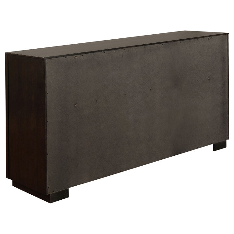 Prescott Smoked Peppercorn 8 Drawers Dresser