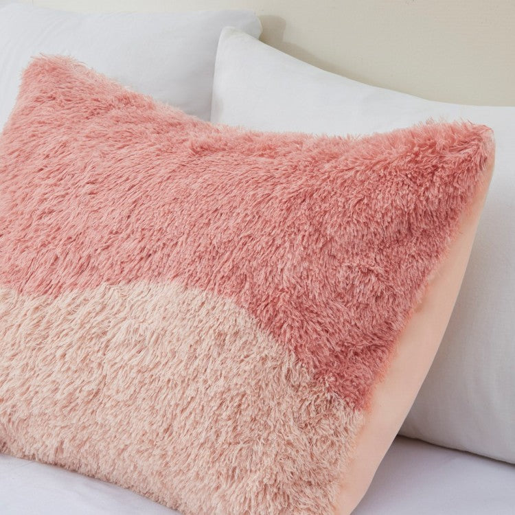 Twin Twin Xl Ombre Shaggy Faux Fur Comforter Set