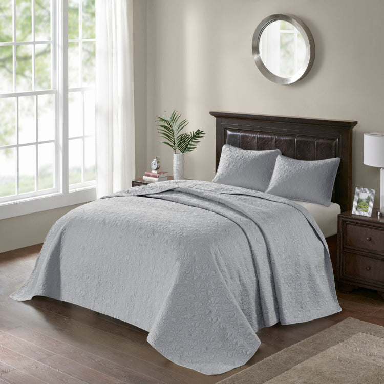 Reversible Bedspread Set Grey King