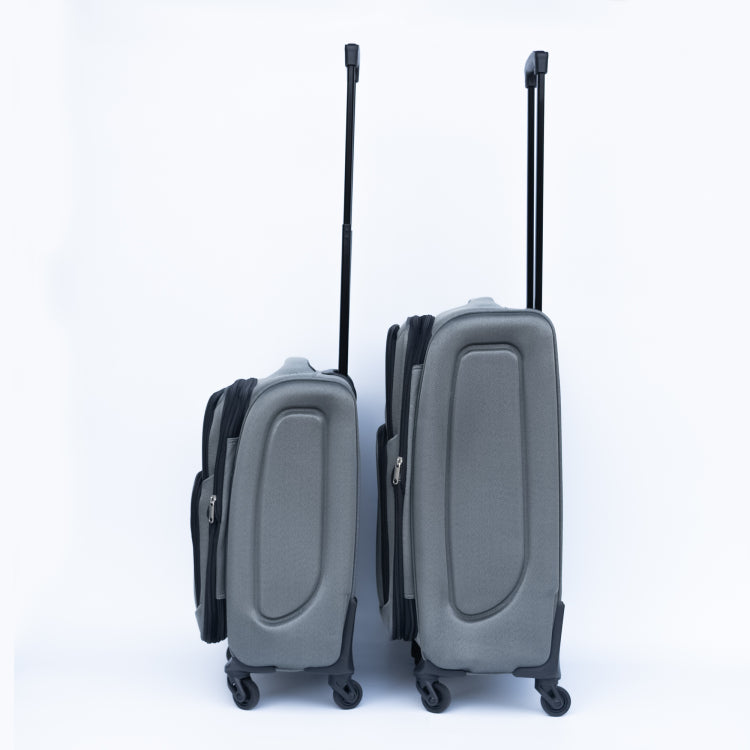 20 24 Two Piece Suitcase Suitcase Set Oxford Trolley Case Without Password Lock Universal Wheel Gray
