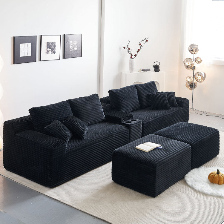 Sofa With Left Arm Facing Sectional Sofa Black