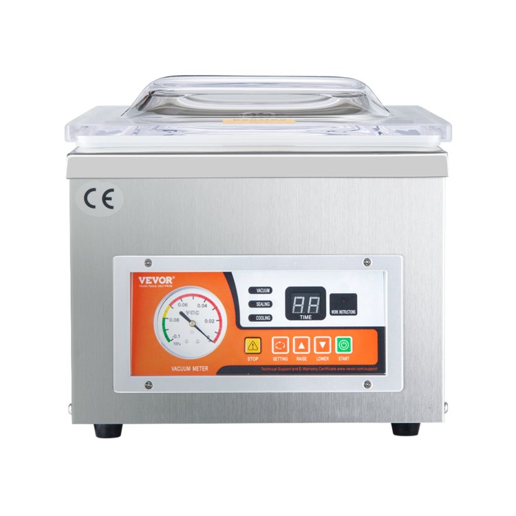 Chamber Vacuum Sealer, Dz 260A 6.5 M H Pump Rate, Excellent Sealing Effect With Automatic Control, 110V Kitchen Packaging Machine For Fresh Meats, Fruit Saver, Home, Commercial Using