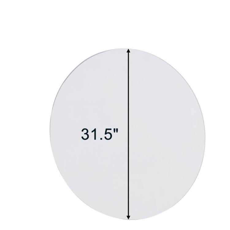 80Cm Bathroom Mirror, Round Mirror, Wall Mount