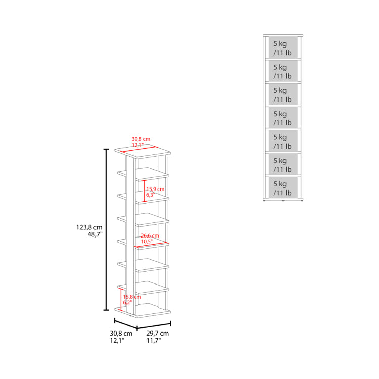Banks Shoe Rack Organizer, Badroom, White