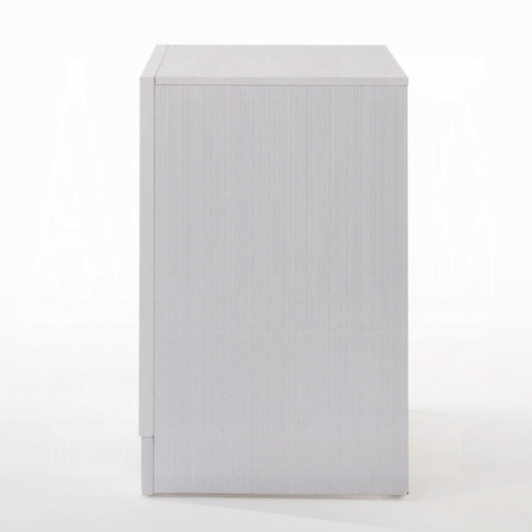 Contemporary White Finish Storage Drawers Nightstand Wooden Bedroom Furniture 1Pc