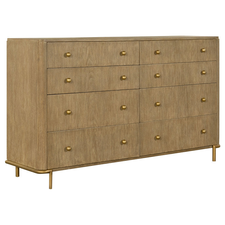 Stevie Sand Wash Rectangular 8 Drawer Dresser