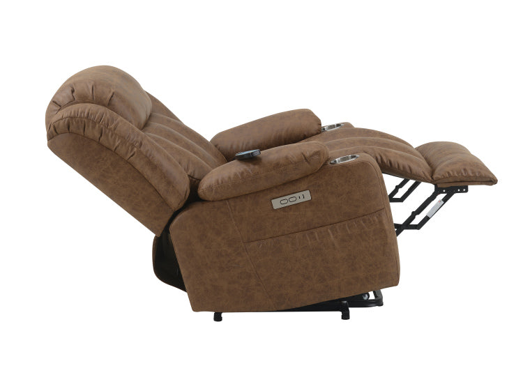 Brown Power Lift Recliner With Massage And Heating
