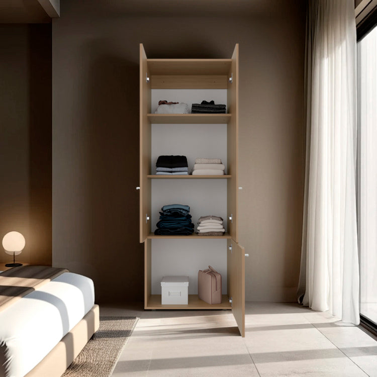 Soham Closet System Duo, Bedroom, Macadamia