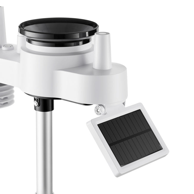 7 In 1 Wi Fi Weather Station With App, 7.5 Inch Va Display, Wireless Solar Powered Outdoor Sensor, Rain Gauge, Indoor Outdoor For Weather Forecast, Wind Speed, Temperature, Humidity, Rainfall