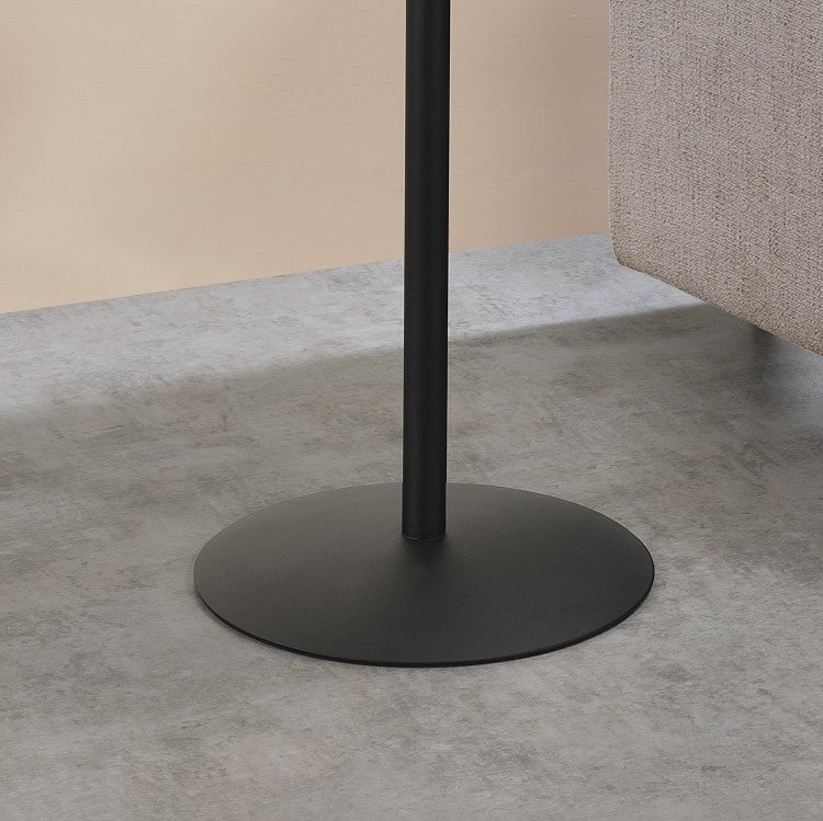 Cirillo 17.5"W End Table With Gray Marble Textured Top