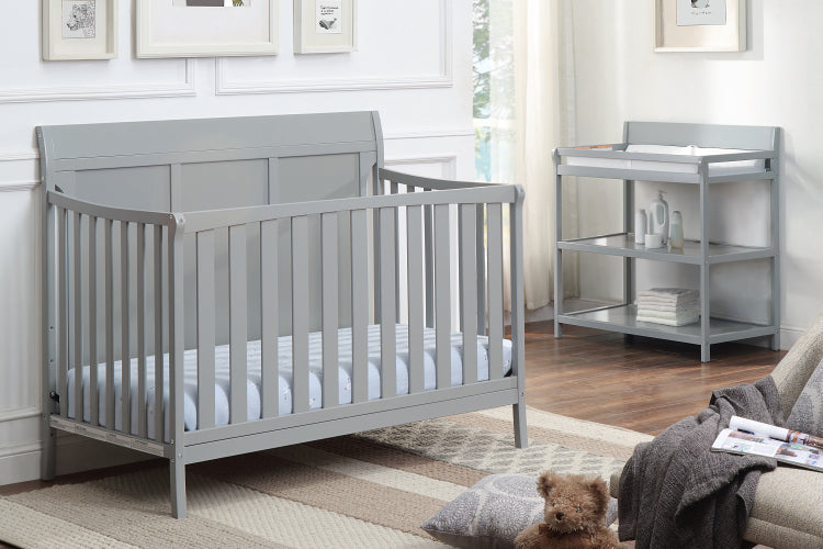 Shailee 4 In 1 Convertible Crib Gray