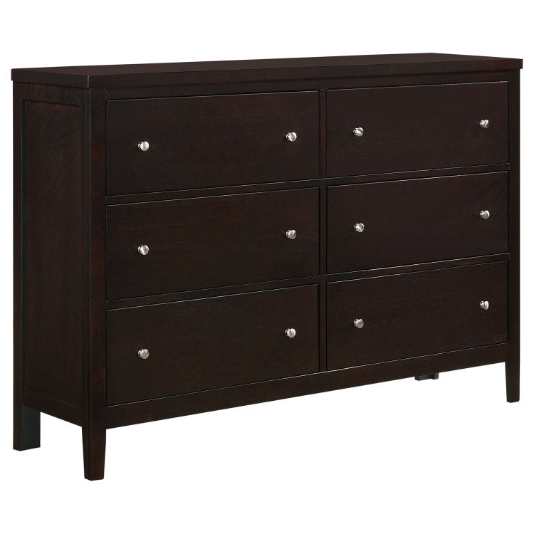 Wedgewood Cappuccino 6 Drawers Dresser