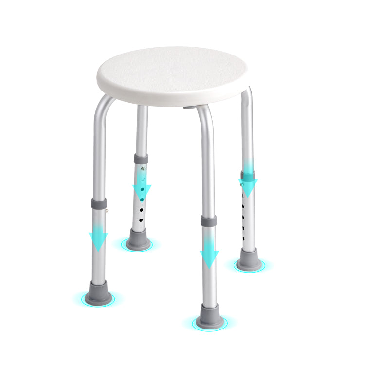 Shower Chair For Inside Shower, Adjustable Height Shower Stool, Non Slip Bench Bathtub Seat Stool For Elderly Disabled Adults Handicap, 300 Lbs Capacity
