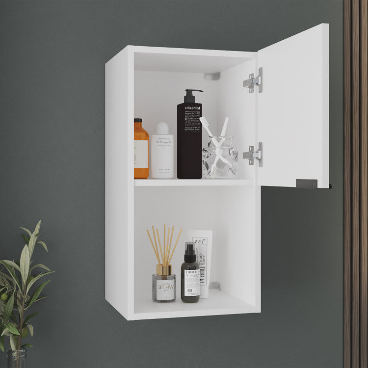 Kaser Medicine Cabinet With Mirror And Shelves, With Vertical Or Horizontal Position Option, Modern Bathroom Storage Solution,White