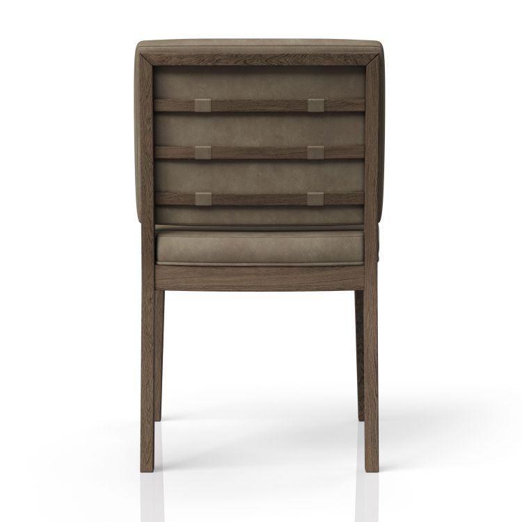 Latte And Leather Soft Back Chair Set Of Two
