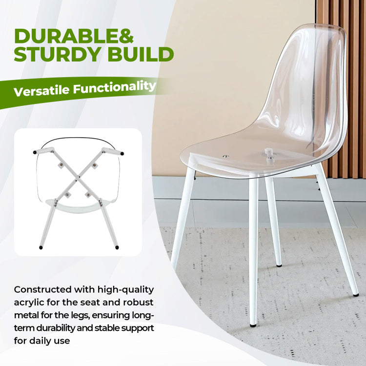 Pet Chair 4Pcs White