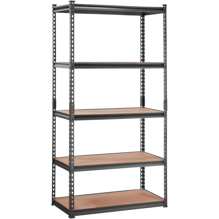 Storage Shelving Unit, 5 Tier Adjustable, 2000 Lbs Capacity, Heavy Duty Garage Shelves Metal Organizer Utility Rack, Black, 36" L X 18" W X 72" H For Kitchen Pantry Basement Bathroom Laundry