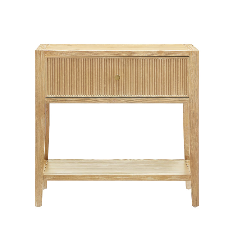 Fleur Natural 1 Drawer Nightstand