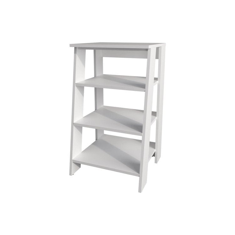 White Freestanding Bathroom Shelf With Open Storage