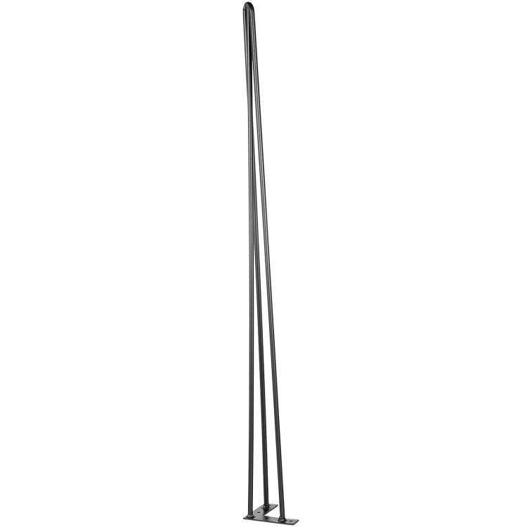 Hairpin Table Legs 34" Black Set Of 4 Desk Legs 880Lbs Load Capacity Each 220Lbs Hairpin Desk Legs 3 Rods For Bench Desk Dining End Table Chairs Carbon Steel Diy Heavy Duty Furniture Legs