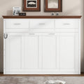 Twin Size Murphy Bed With 3 Drawers, White