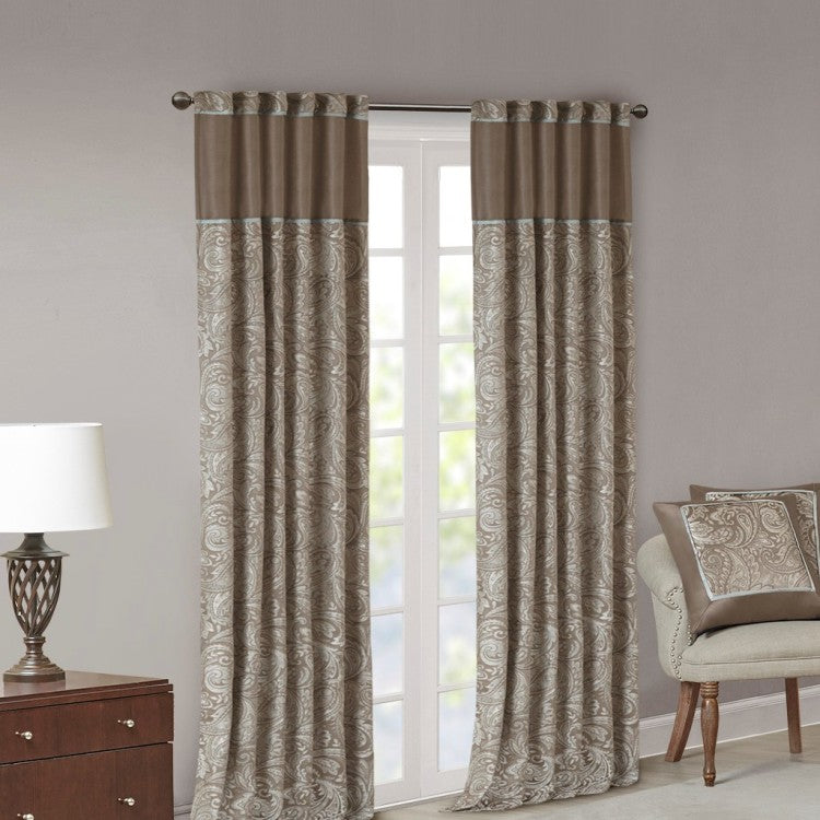 Jacquard Curtain Panel Pair 2 Pcs Window Panels