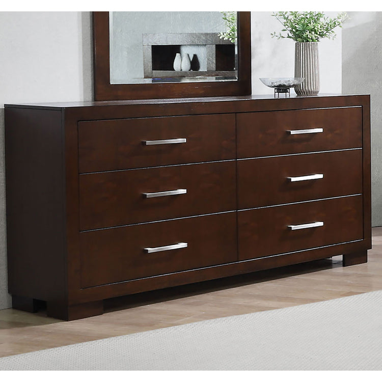 Polk Cappuccino 6 Drawer Dresser