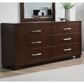 Polk Cappuccino 6 Drawer Dresser