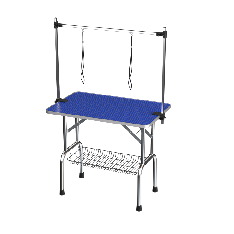 Large Size 46" Grooming Table For Pet Dog And Cat With Adjustable Arm And Clamps Large Heavy Duty Animal Grooming Table