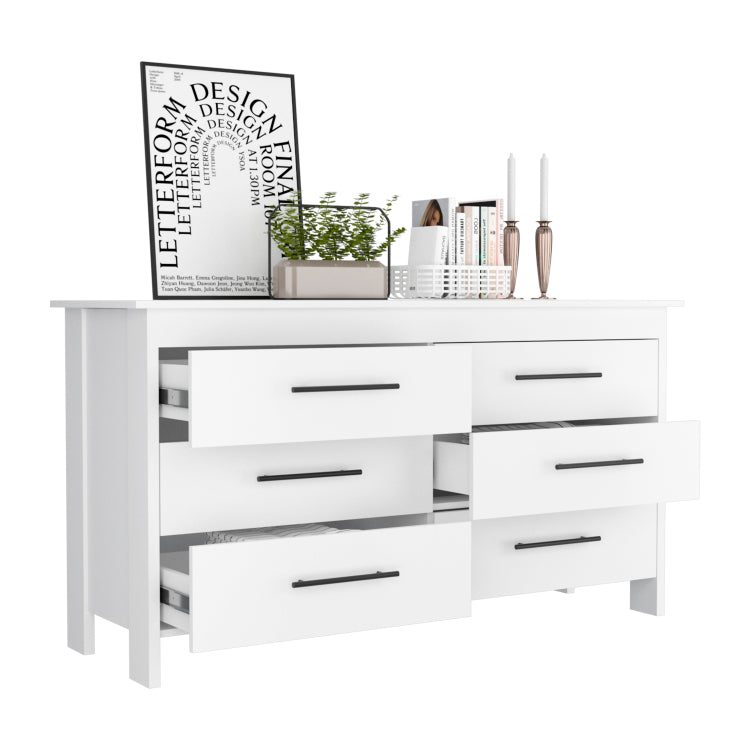 Luxor Six Drawer Double Dresser