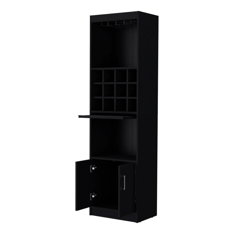 Wenge Bar Cabinet With Wine Storage