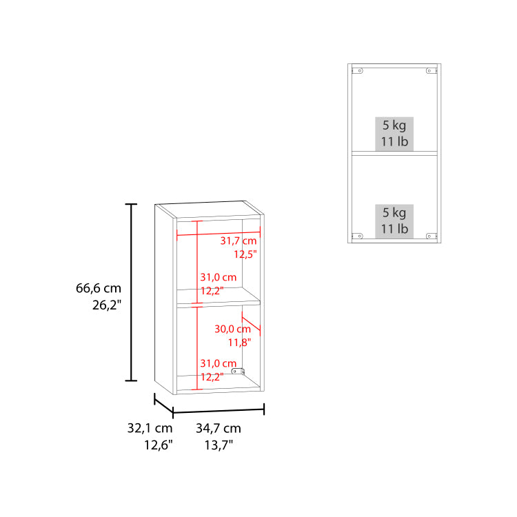 Kaser Medicine Cabinet With Mirror And Shelves, With Vertical Or Horizontal Position Option, Modern Bathroom Storage Solution,White