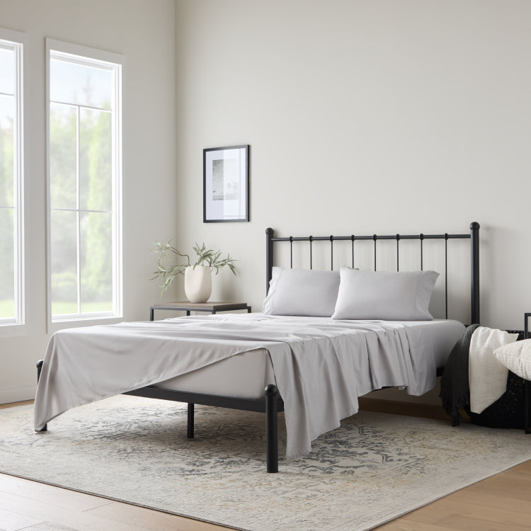 Weekender 90Gsm Bamboo Sheet Set, King, Charcoal