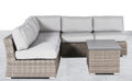 4 Piece Fully Assembled Wicker Sofa Set With Cushions For 4 Person Seating