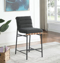 Liana 17.75"W Dark Gray Boucle Fabric Counter Height Chair